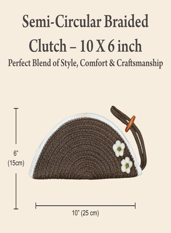 AURKA Brown Women Clutch W-10 x H-6 Inch Stylish Versatility Lightweight for Everyday Use - Image 5